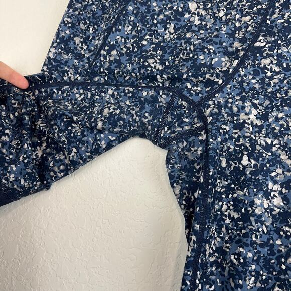 Athleta Sandstone Salutation 7/8 Tight Athletic Leggings in Navy Size Large - Picture 4 of 8